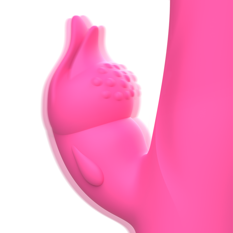 Vibratore Julio rabbit in silicone rosa di Intense, immagine 4