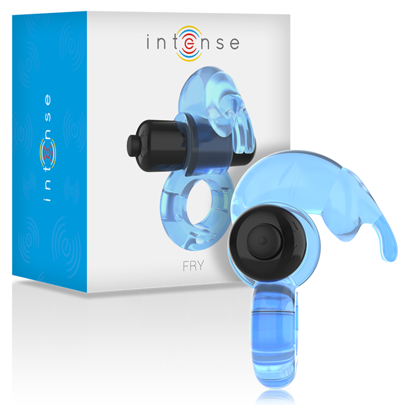 Anello vibrante Fry blu di Intense