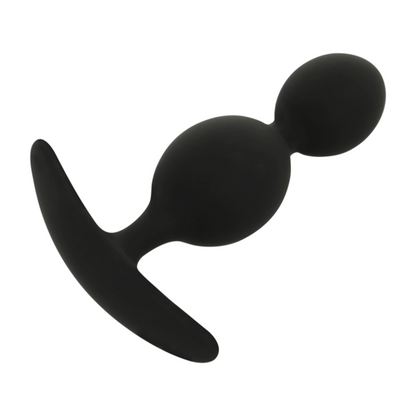 Plug in silicone Orson 2 onde anal 9 cm di Black&silver, immagine 2