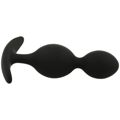 Plug in silicone Orson 2 onde anal 9 cm di Black&silver, immagine 3
