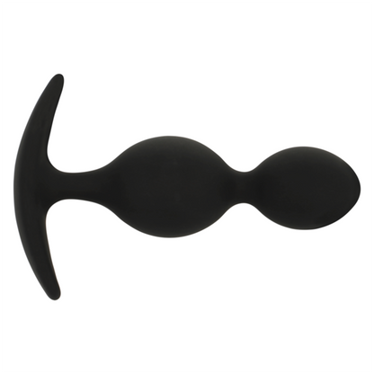 Plug in silicone Orson 2 onde anal 9 cm di Black&silver, immagine 4