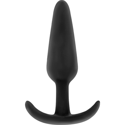 Plug anale in silicone Hansel con maniglia piccolo di Black&silver, immagine 2