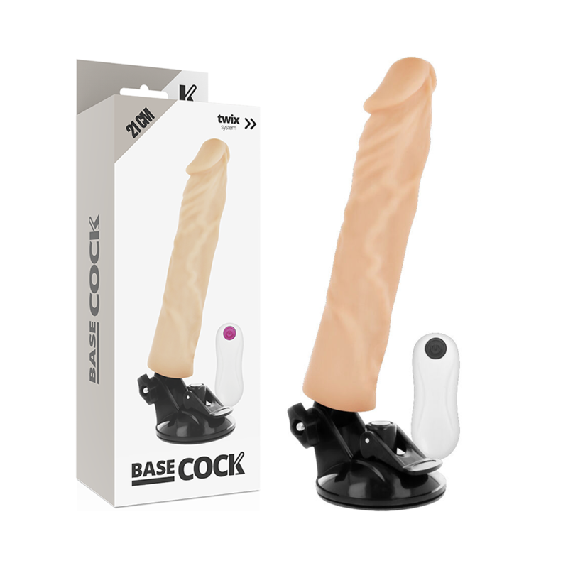 Vibratore realistico telecomando naturale 21 cm Ø 4 cm