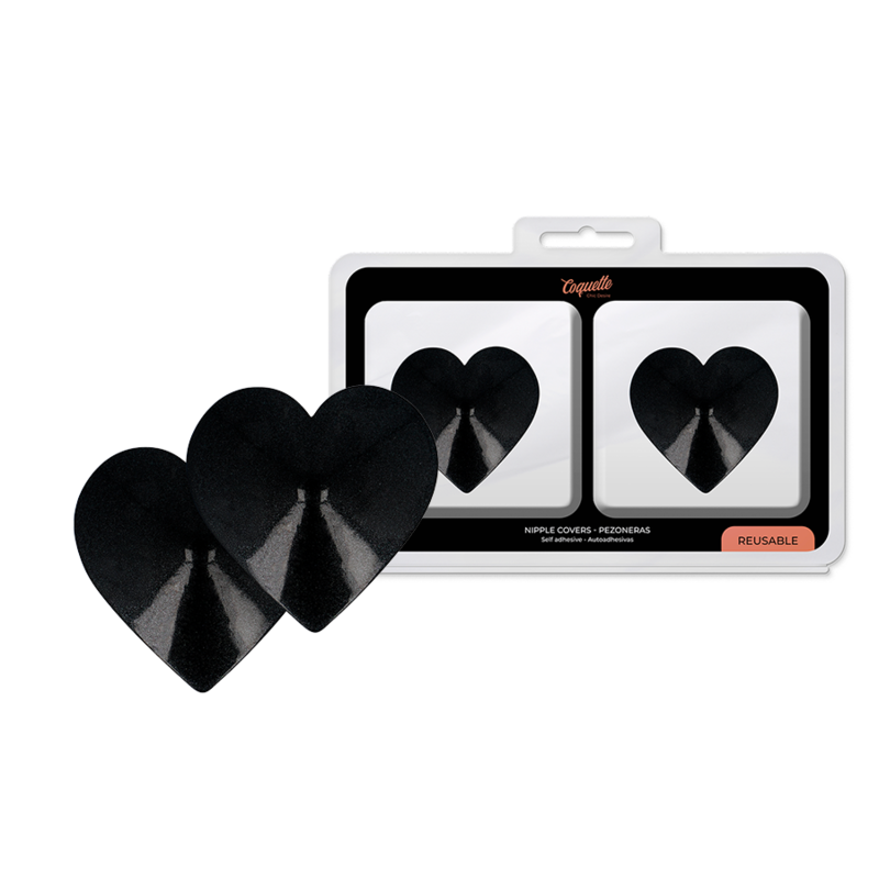 Copri capezzoli black Hearts di Coquette Chic Desire