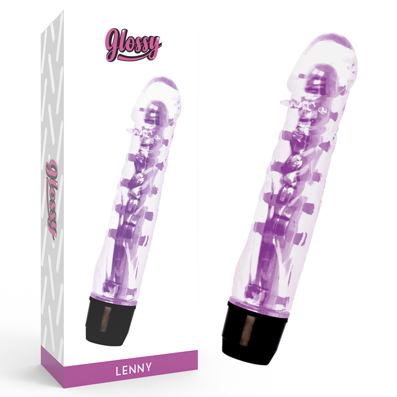 Vibratore Lenny viola di Glossy