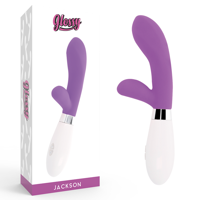 Vibratore rabbit Jackson viola di Glossy