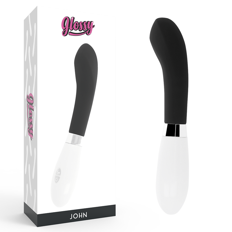 Vibratore John nero di Glossy
