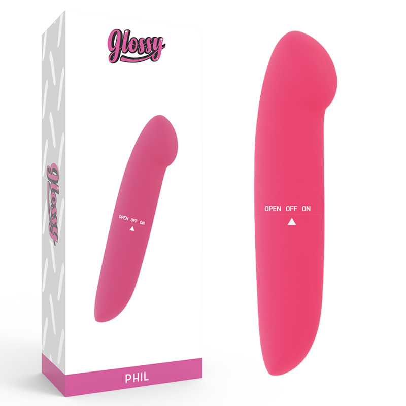 Vibratore Phil rosa di Glossy