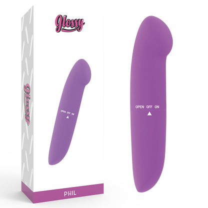 Vibratore Phil viola di Glossy