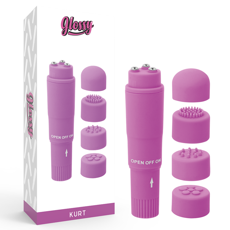 Massaggiatore Kurt pocket viola di Glossy