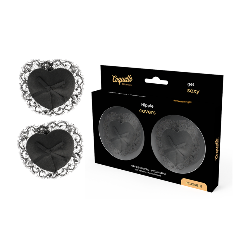 Copri capezzoli in pizzo nero di Coquette Chic Desire