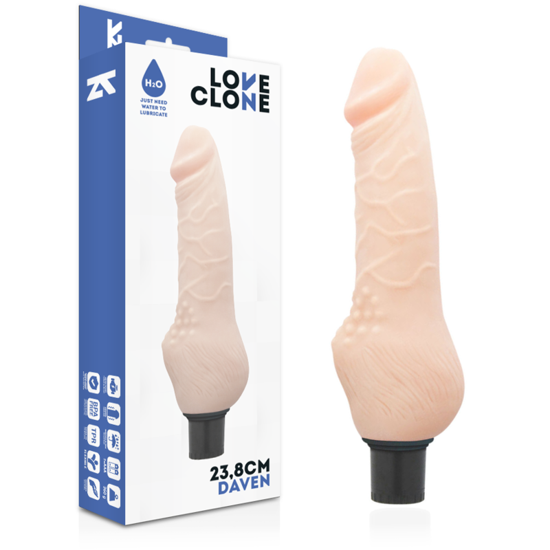Lubrificante Daven realistica 23.8 cm Ø 3.8 cm di Loveclone