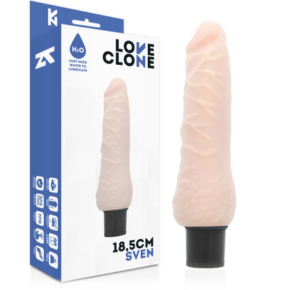 Vibratore autolubrificante Sven 18.5 cm Ø 3.3 cm di Loveclone