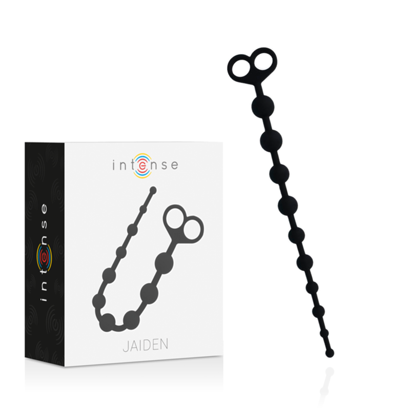 Sex toy anale perline di Jaiden nere di Intense