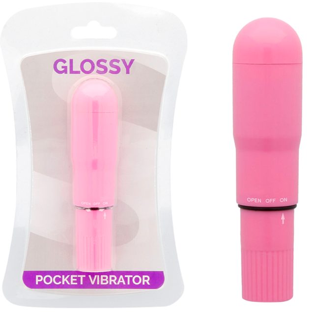 Vibratore tascabile deep rose di Glossy