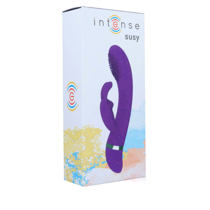 Vibratore oscillante in silicone rabbit lilla Susy di Intense, immagine 6
