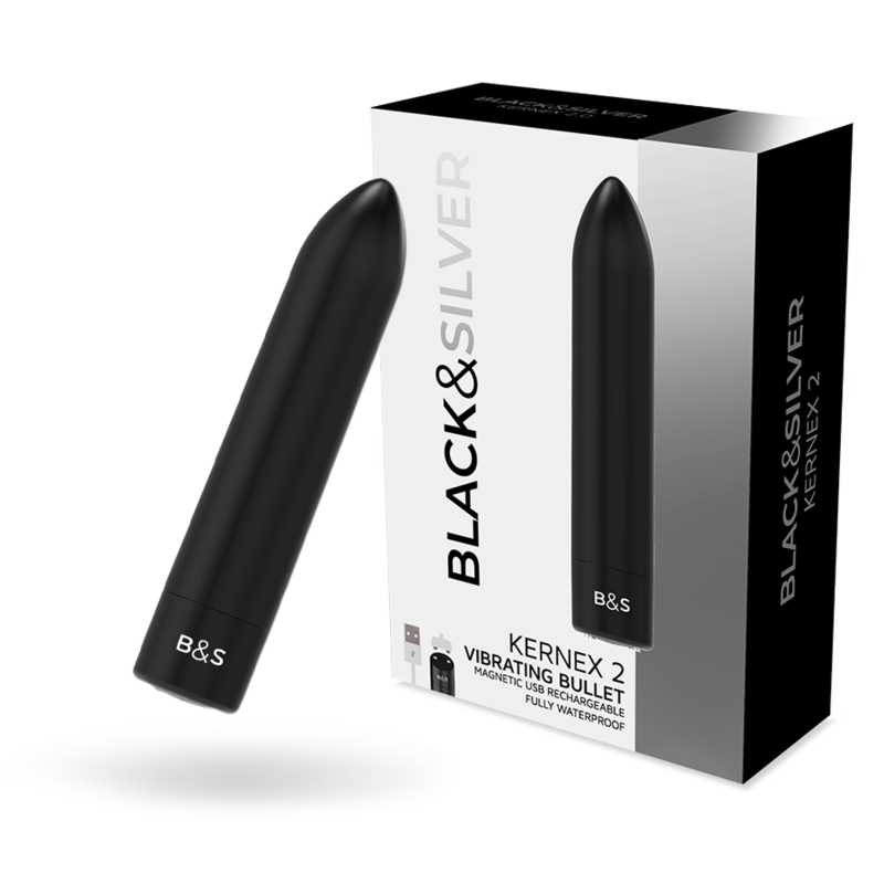 Proiettile Kernex 2 magnetico vibrante nero di Black&silver