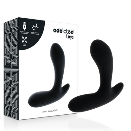 Massaggiatore anale vibrazione nera di Addicted Toys
