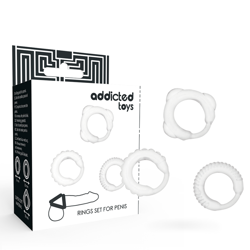 Set C-ring trasparente di Addicted Toys