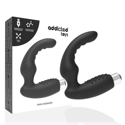 Vibratore prostatico ricaricabile modello 2 - nero di Addicted Toys
