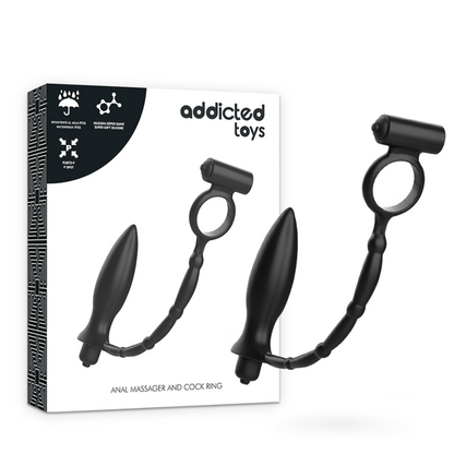 Plug anale con anello vibrante di Addicted Toys