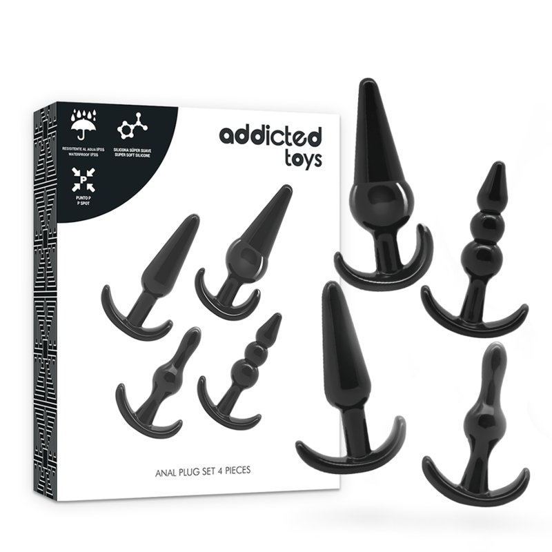 Set di 4 tappi anali di Addicted Toys