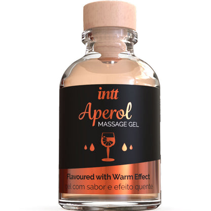 Gel da massaggio Aperol effetto calore intenso di INTT Massage & Oral Sex