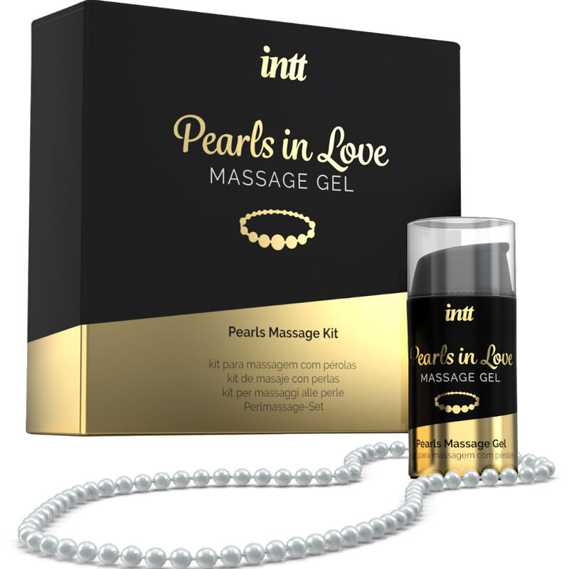 Perle Innamorate con collana di perle e gel di silicone di INTT Massage & Oral Sex