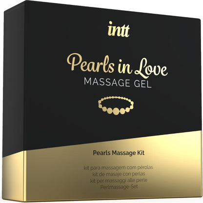 Perle Innamorate con collana di perle e gel di silicone di INTT Massage & Oral Sex, immagine 3