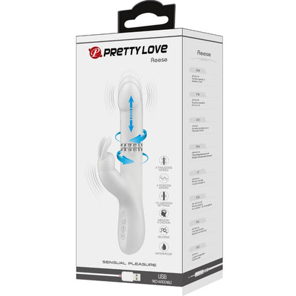 Vibratore Reese con rotazione argento di Pretty Love, immagine 9