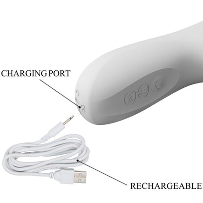 Vibratore Reese con rotazione argento di Pretty Love, immagine 8