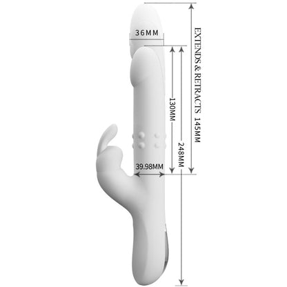 Vibratore Reese con rotazione argento di Pretty Love, immagine 5