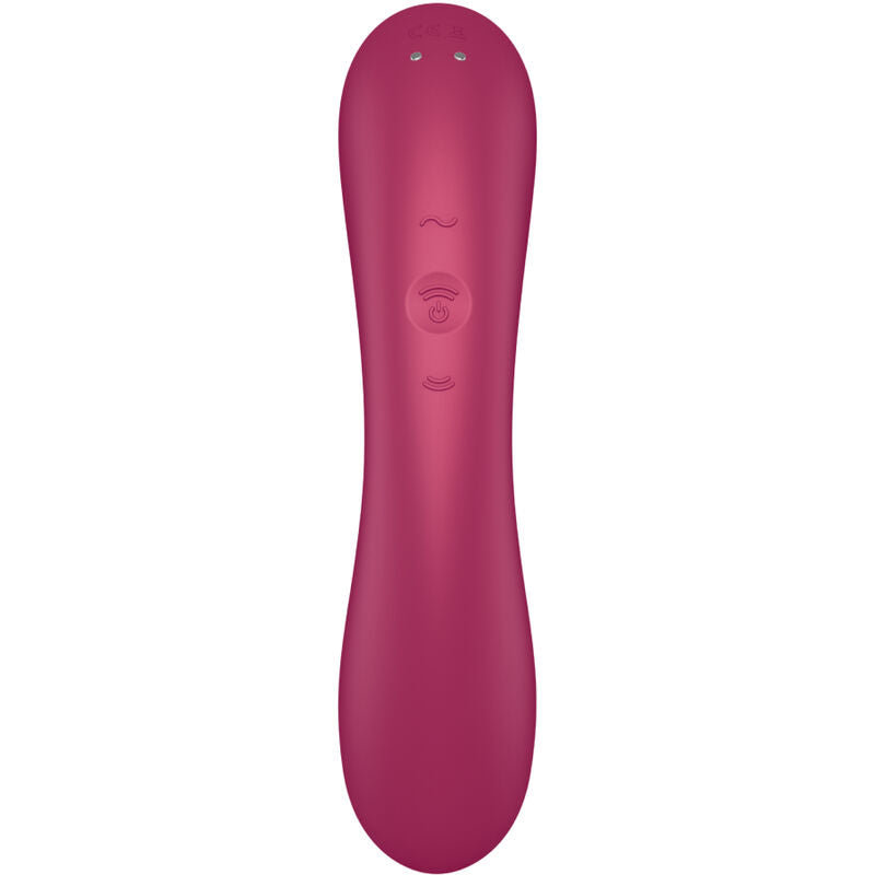 Succhia clitoride curve trinity 1 air pulse vibrazione rosso di Satisfyer, immagine 6