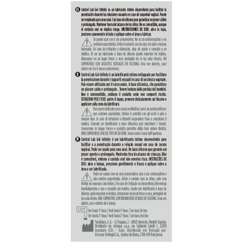Lubrificante a base silicone infinity 75 ml di Control, immagine 2