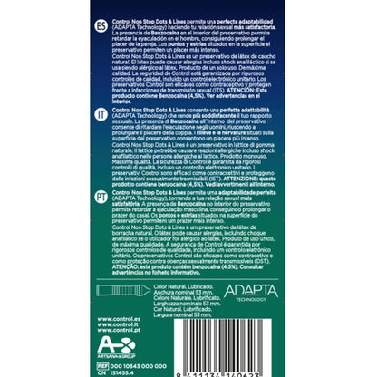Nonstop dots and Lines Condoms 12 Units di Control, immagine 2
