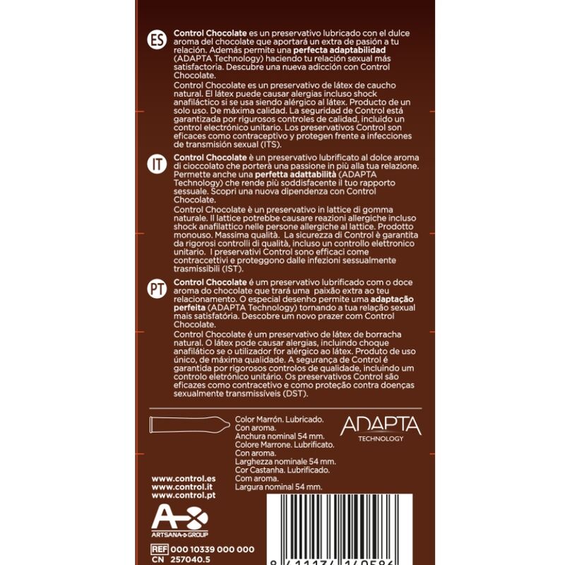 Preservativi adapta chocolate 12 Units di Control, immagine 2
