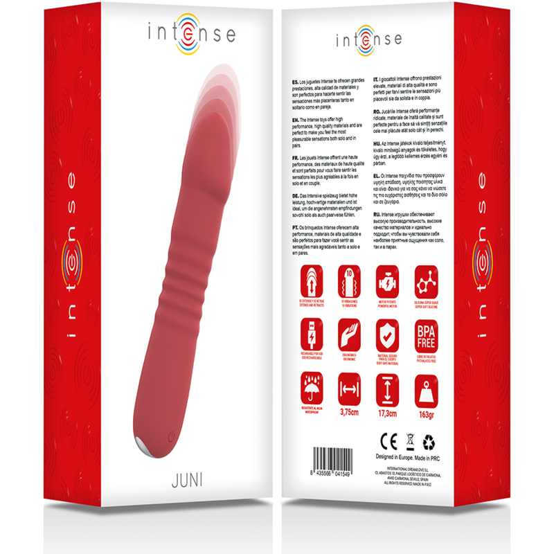 Juni up & down 10 vibrazioni rosse di Intense, immagine 5
