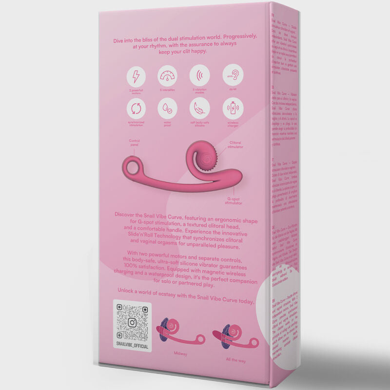 Vibratore curva rosa di Snail Vibe, immagine 5