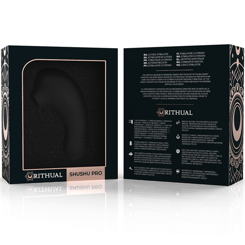 Stimolatore clitoride tascabile shushu pro 2 potenti motori Jet di Rithual, immagine 7