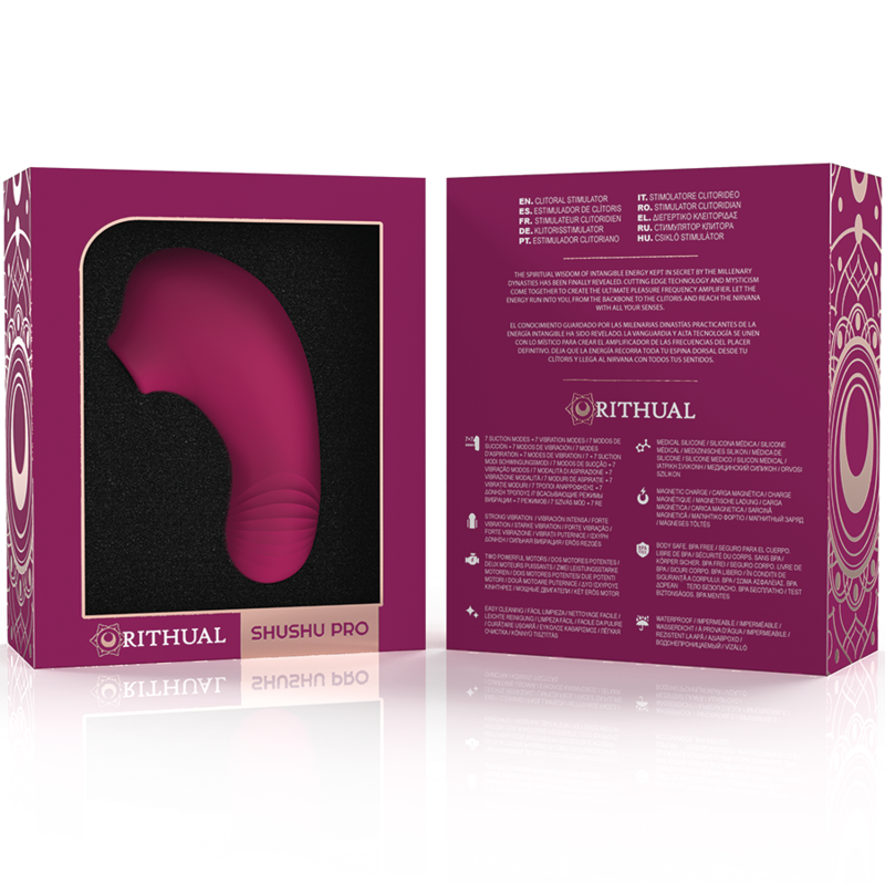 Stimolatore per clitoride tascabile shushu pro 2 potenti motori per orchidee di Rithual, immagine 7