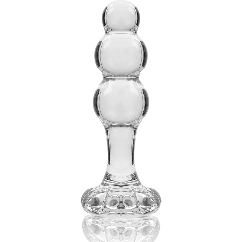 Plug anale modello 1 vetro borosilicato trasparente 10.5 cm Ø 3 cm di Nebula Series By Ibiza, immagine 4