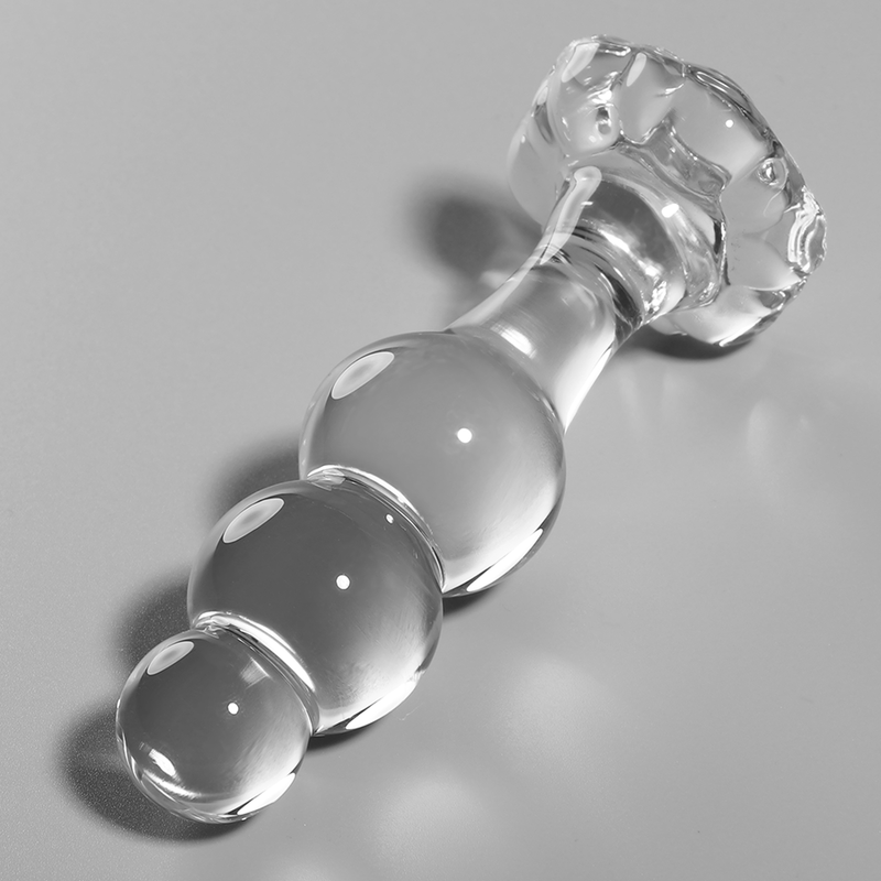 Plug anale modello 1 vetro borosilicato trasparente 10.5 cm Ø 3 cm di Nebula Series By Ibiza, immagine 2