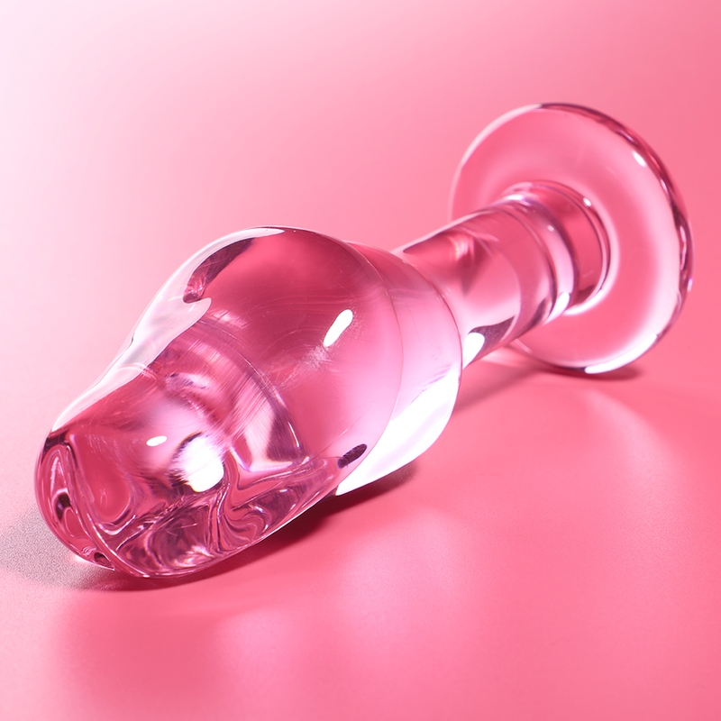 Plug anale Modello 6 vetro borosilicato rosa 12.5 cm Ø 4 cm di Nebula Series By Ibiza, immagine 2