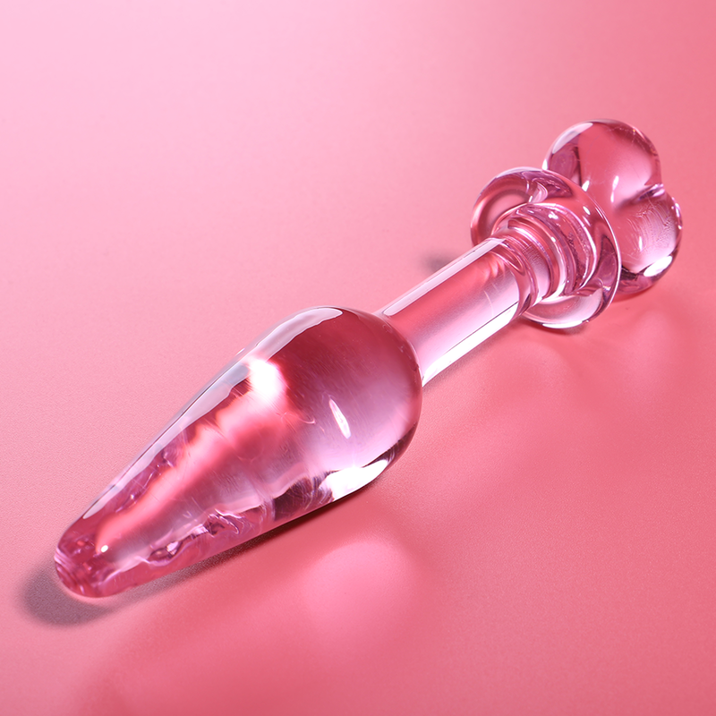 Plug anale Modello 7 vetro borosilicato rosa 13.5 cm Ø 3 cm di Nebula Series By Ibiza, immagine 2