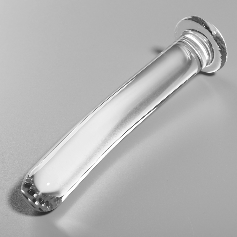 Dildo in vetro Modello 8 borosilicato trasparente 14.5 cm Ø 2 cm di Nebula Series By Ibiza, immagine 2