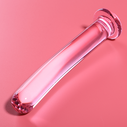 Dildo in vetro Modello 9 borosilicato rosa 15.5 cm Ø 2.5 cm di Nebula Series By Ibiza, immagine 2