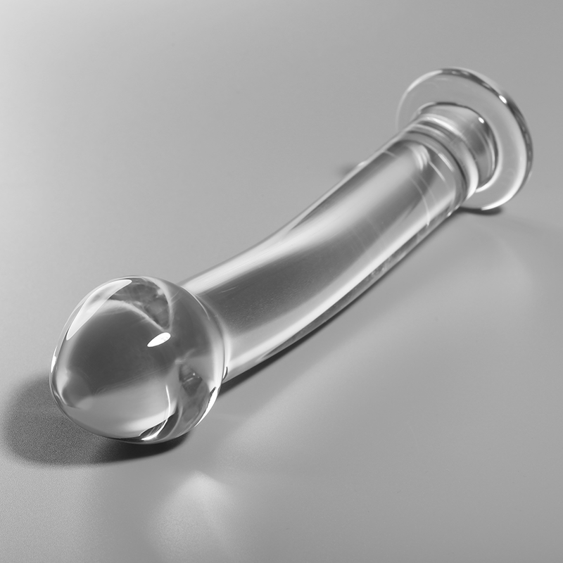 Dildo in vetro Modello 11 borosilicato trasparente 16 cm Ø 3 cm di Nebula Series By Ibiza, immagine 2