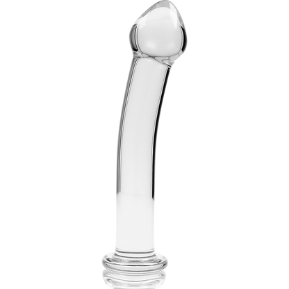 Dildo in vetro Modello 11 borosilicato trasparente 16 cm Ø 3 cm di Nebula Series By Ibiza, immagine 4