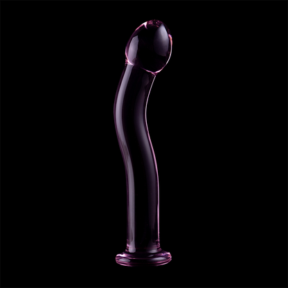 NEBULA SERIES BY IBIZA - MODELLO 18 DILDO IN VETRO BOROSILICATO ROSA 18.5 CM -O- 3.5 CM