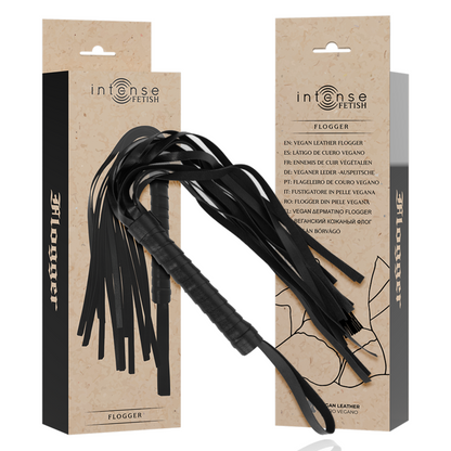 Flogger in pelle Fetish vegana di Intense